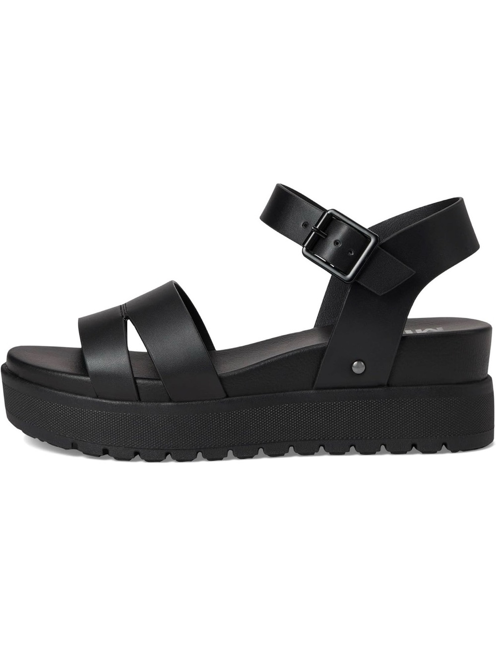 ♥️♥️ Mia Black Platform Ankle-Strap Sandals - Picture 5 of 8